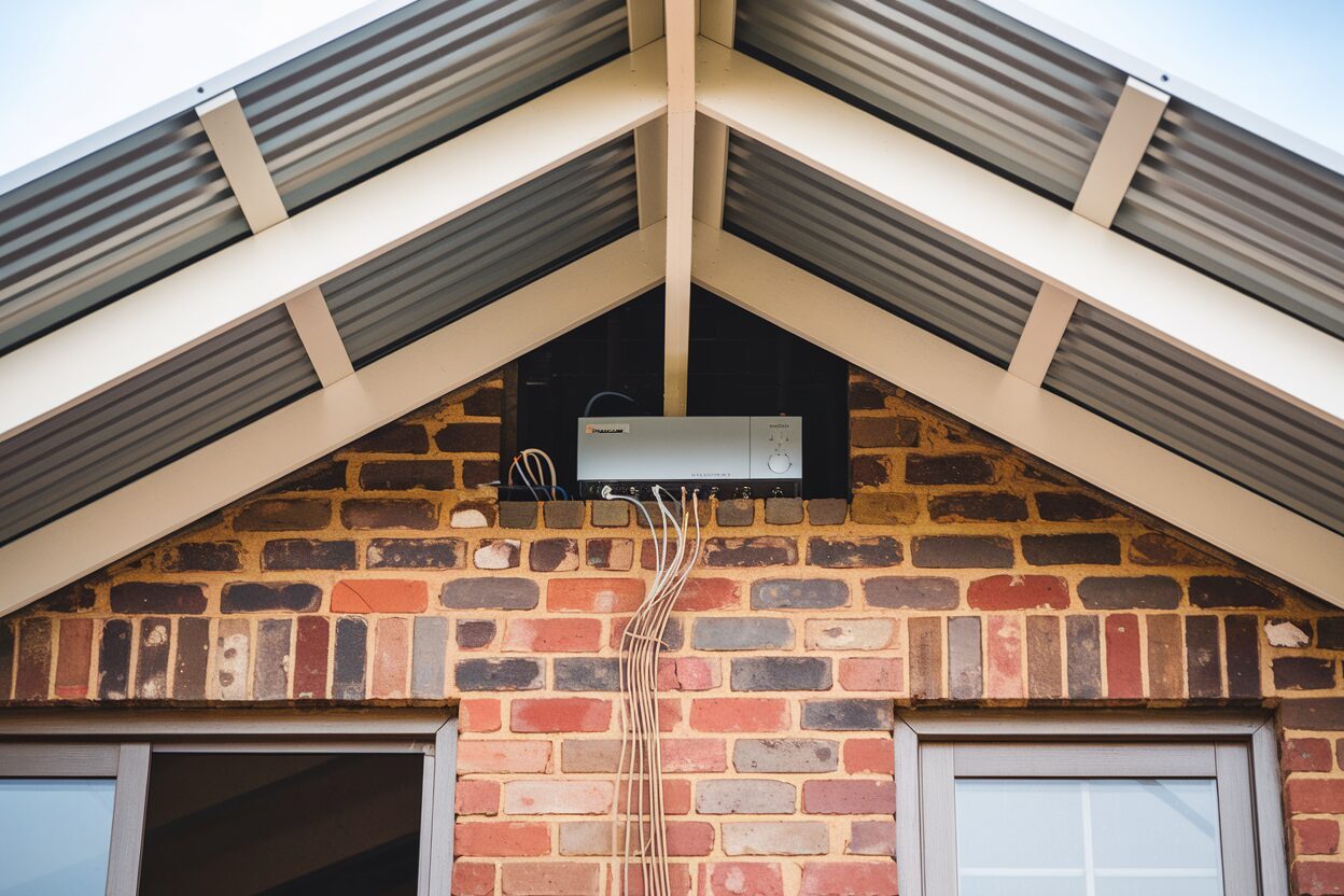 TV signal amplifier and booster installation