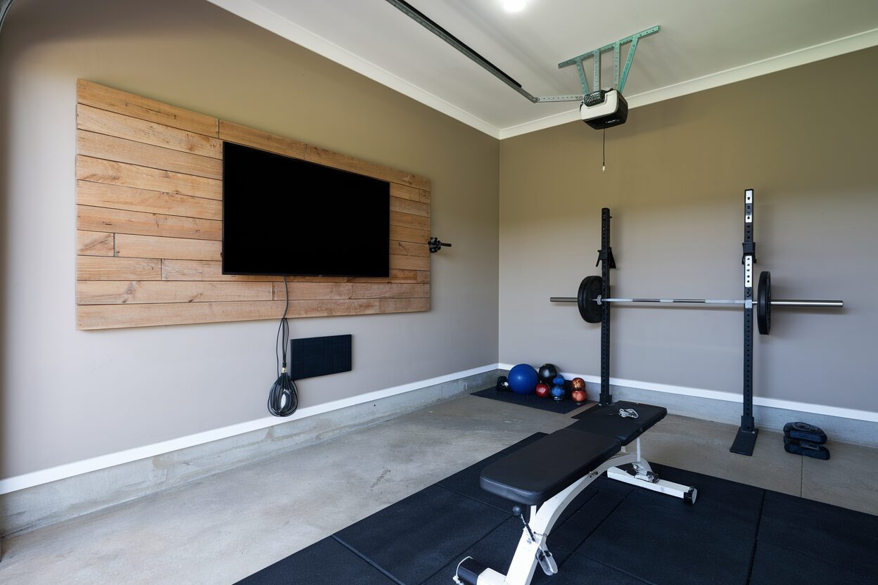 TV wall mounting with hidden cables